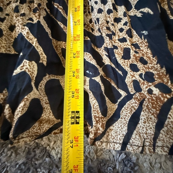 Fashion Bug Brown and Black Maxi Pleated Skirt - Picture 5 of 5